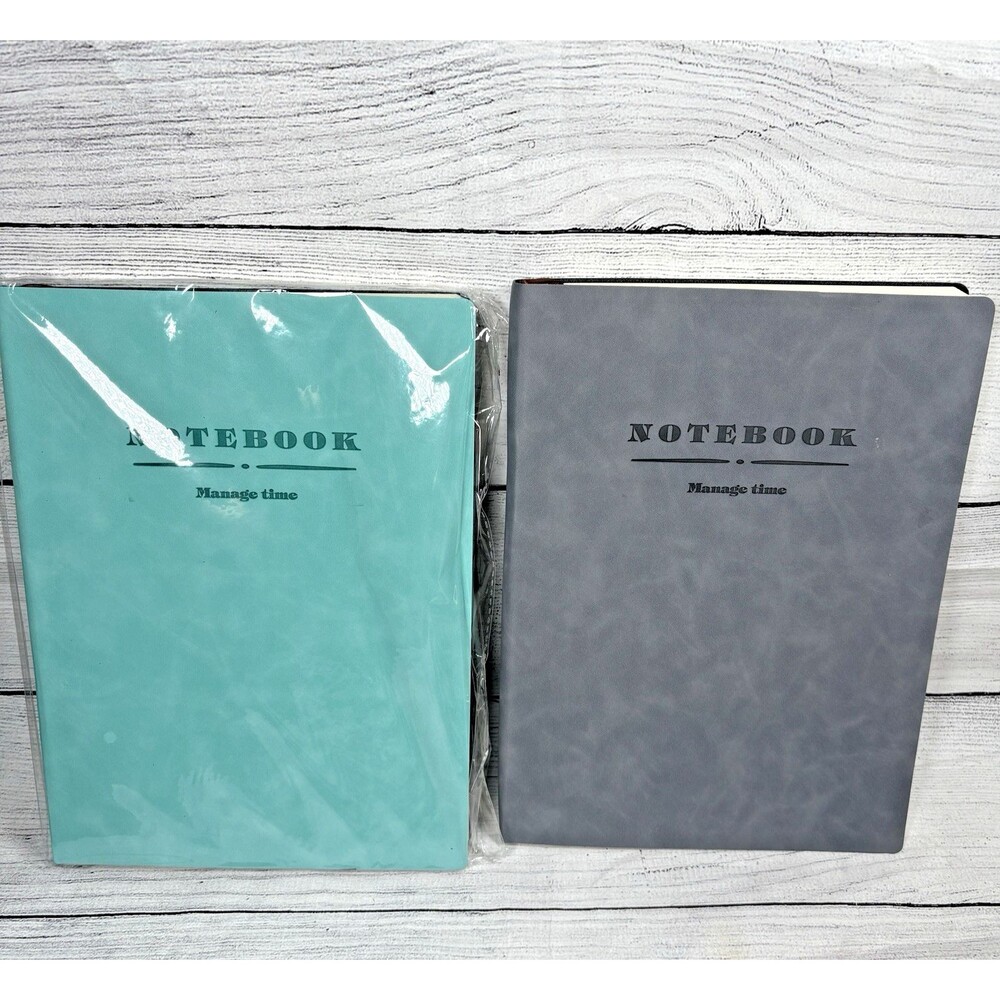 Lot 2 Manage Time Notebook 8.5 x 11" Ribbon Marker 200 lined Pgs Business School